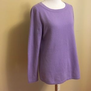 Talbot’s 100% Cashmere Women’s Sweater Purple Med